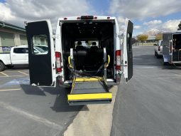 2014 Ram Promaster 3500 159″ WD High Roof   |  Waldoch Custom  Wheelchair Accessible Conversion Rear  Ricon Lift full