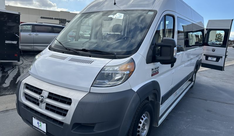 2014 Ram Promaster 3500 159″ WD High Roof   |  Waldoch Custom  Wheelchair Accessible Conversion Rear  Ricon Lift full